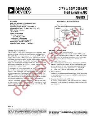 AD7819YNZ datasheet  